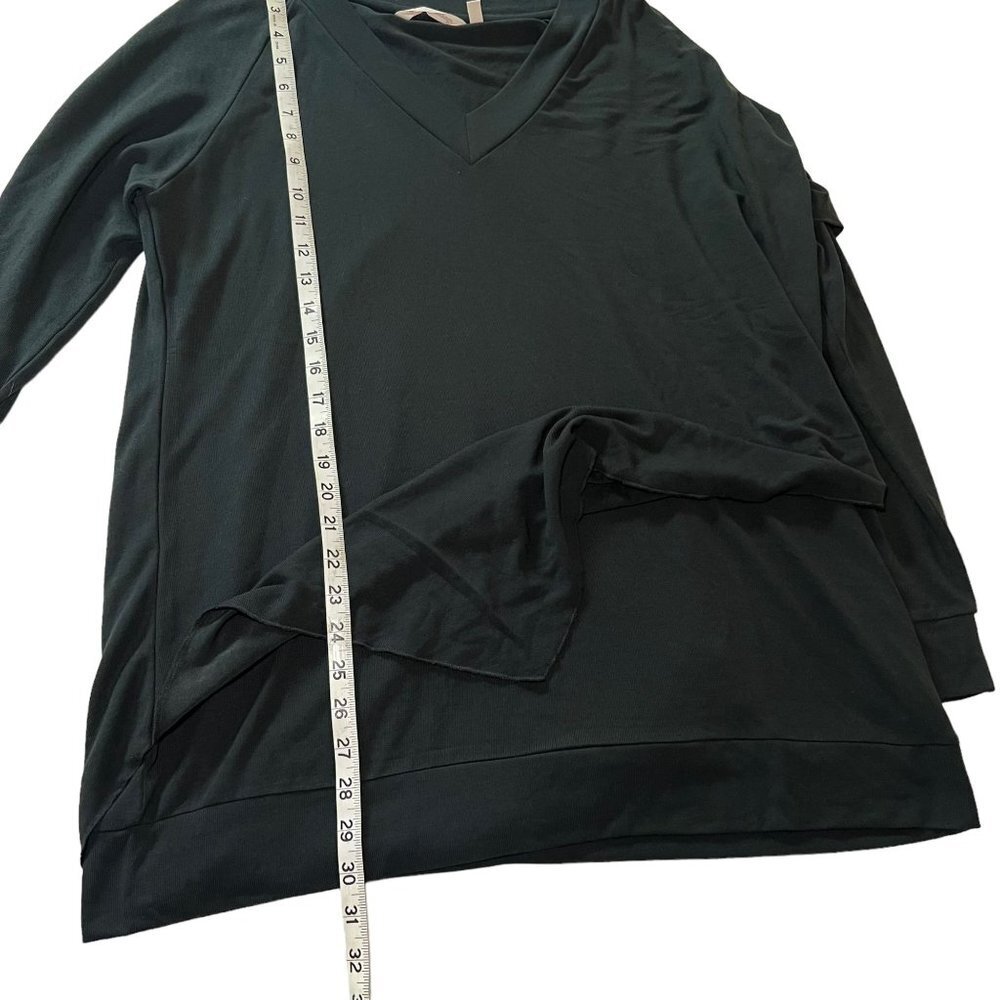 Soft Surroundings Woman size L Long Sleeve Layered Asymmetrical Soft Cozy Blouse - Picture 5 of 8